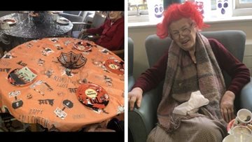 Halloween party fun at Hyde care home